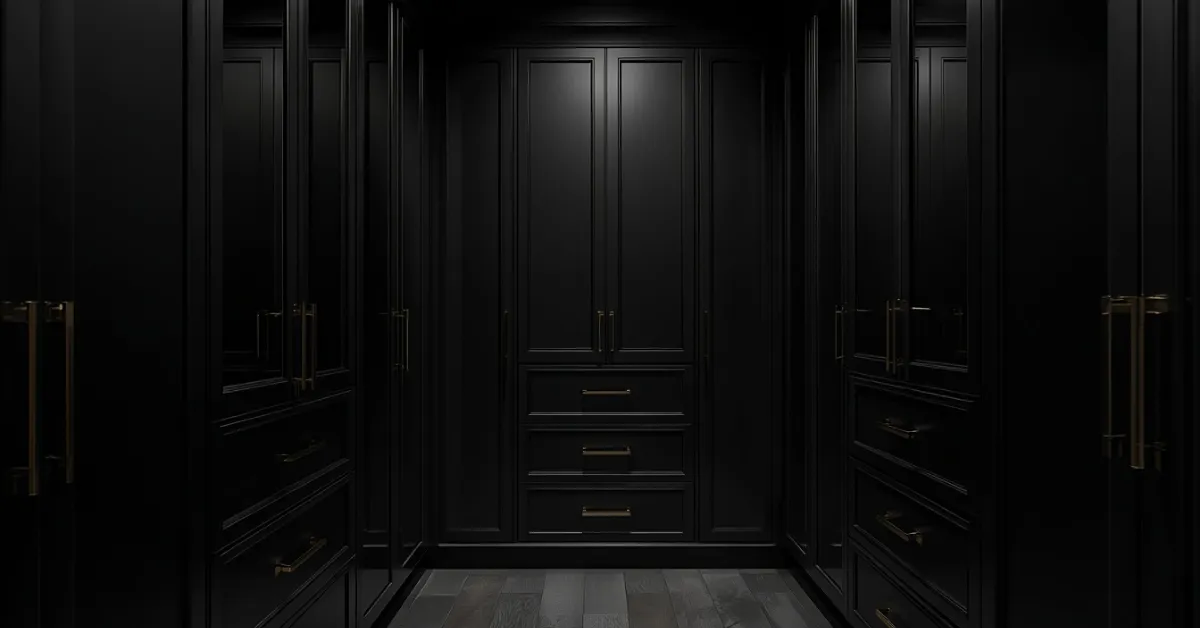 Bold Black Closet