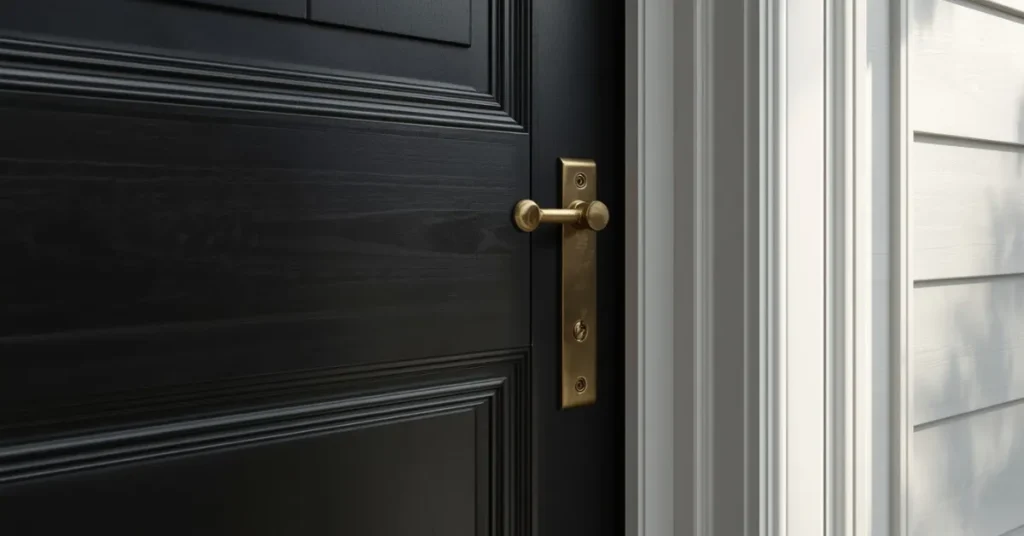 Bold Black Front Door