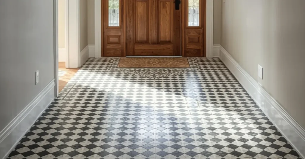 Bold Patterned Tile Floor