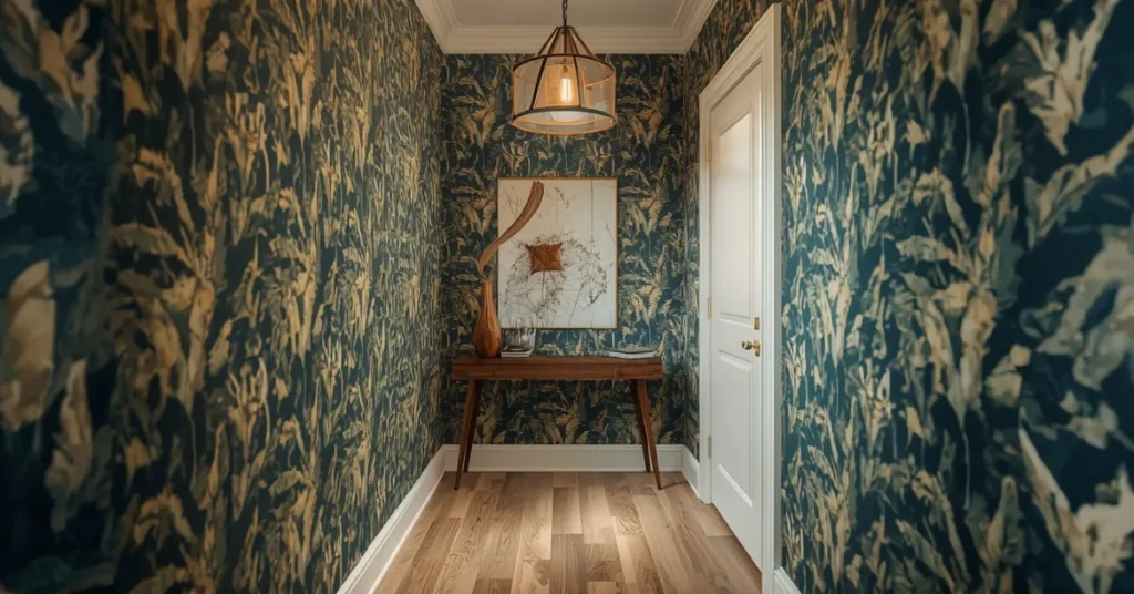Bold Wallpaper for a Dramatic Welcome
