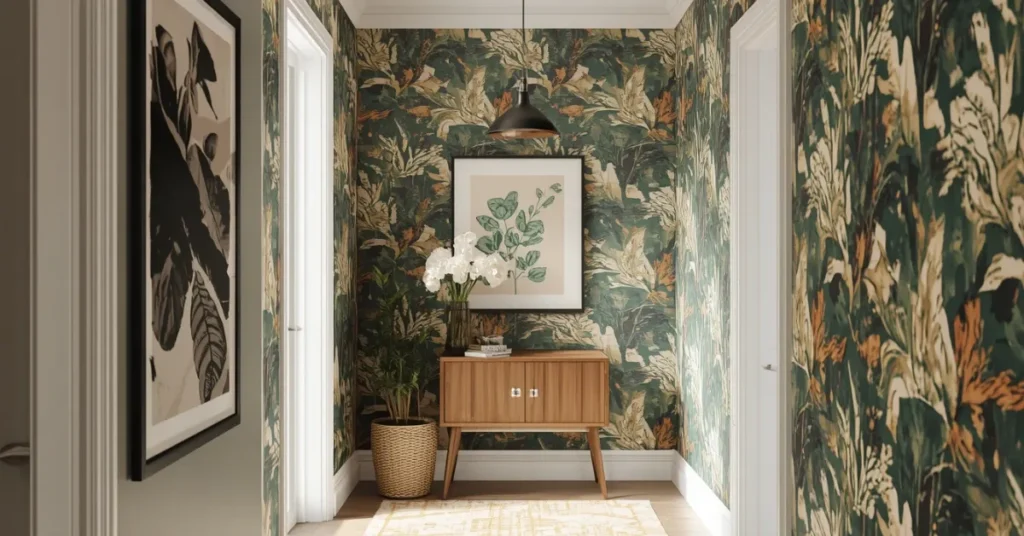 Bold Wallpaper on One Accent Wall
