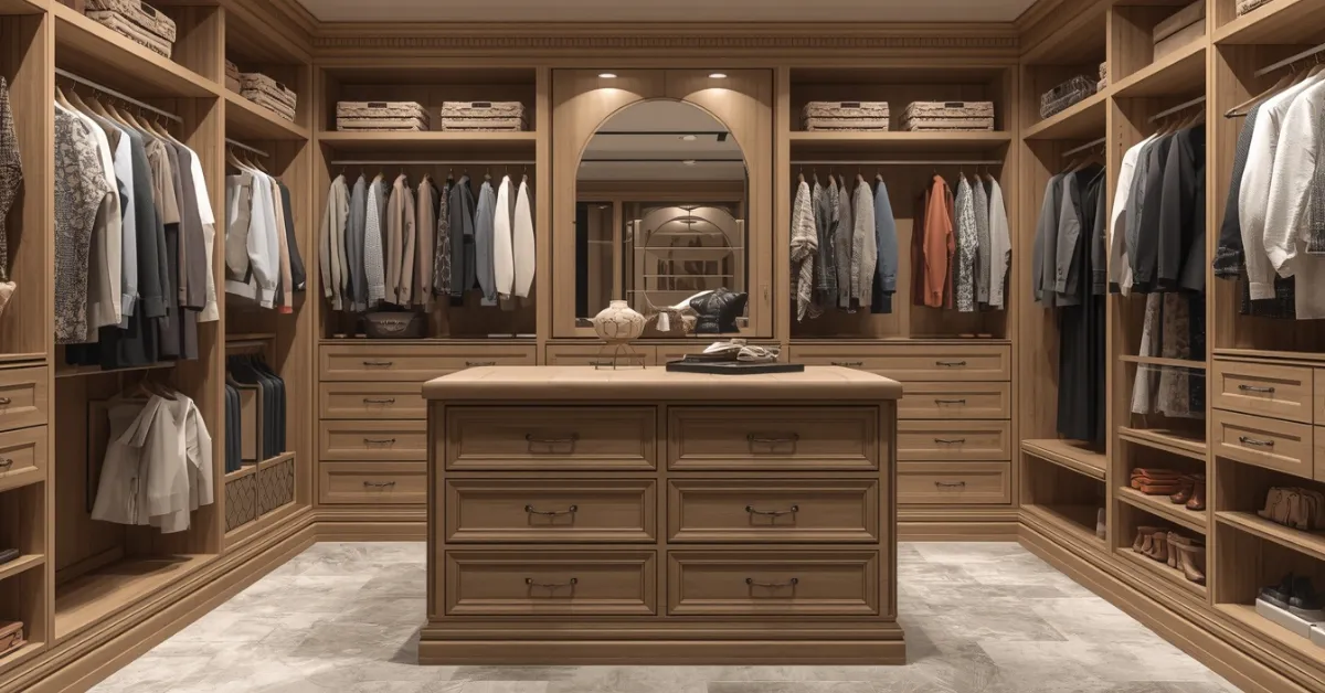 Boutique-Style Island Closet