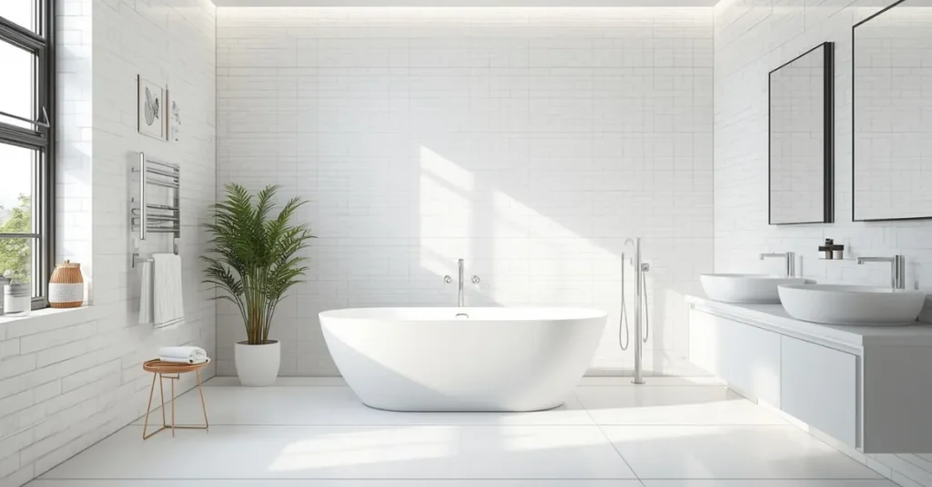 Bright White Large Format Tile
