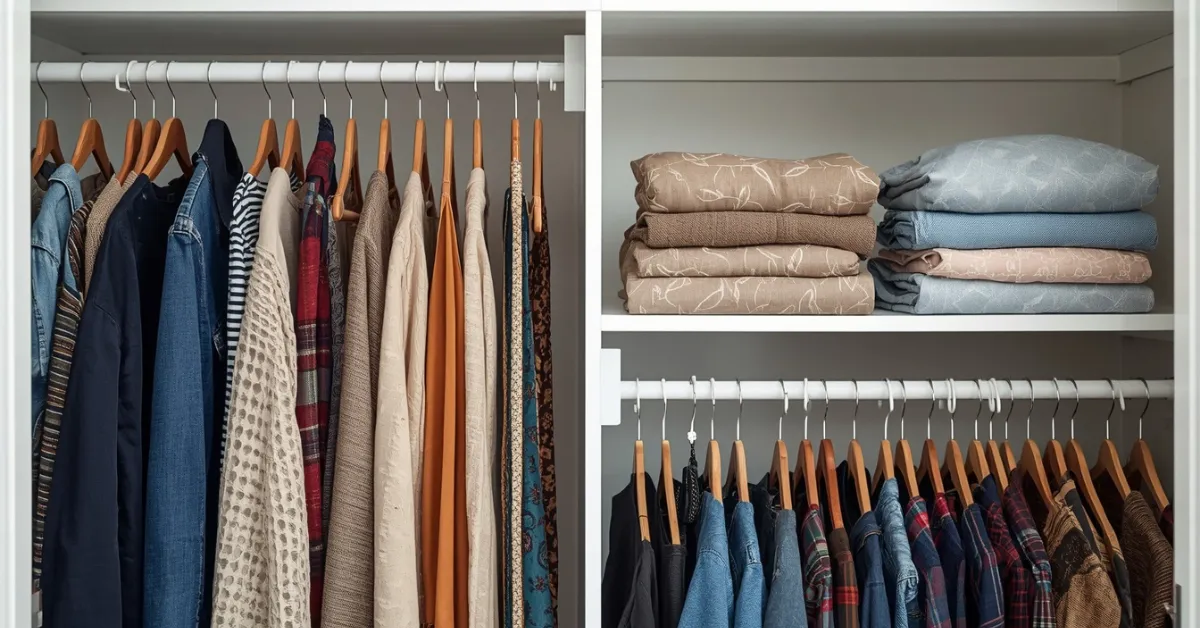 Budget Closet Makeover With Tension Rods