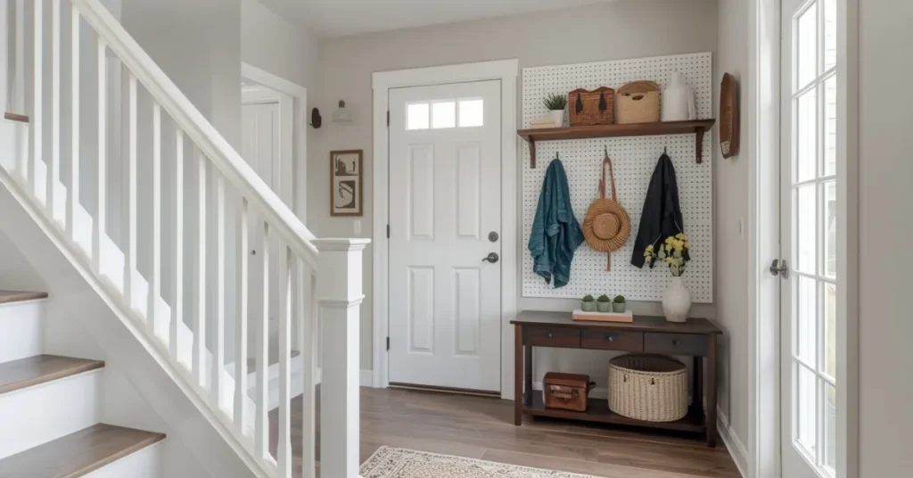 Budget-Friendly DIY Split Level Entryway