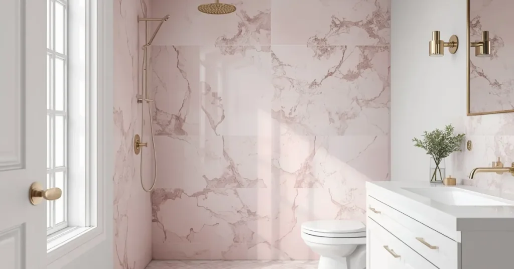 Budget-Friendly Pink Marble Look