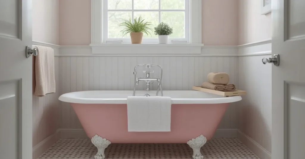 Budget-Friendly Pink Tub Refresh