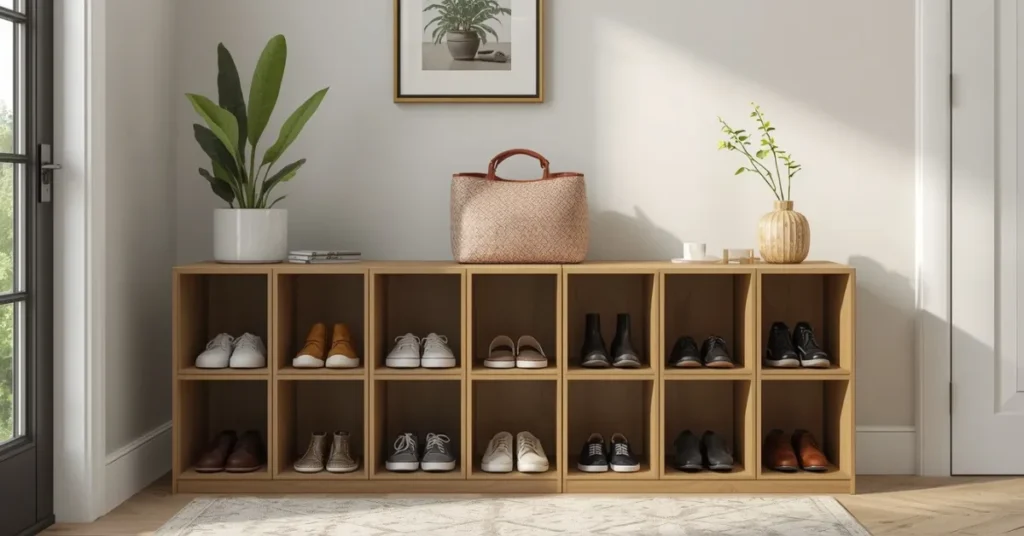Budget-Friendly Stackable Shoe Cabinet Cubes