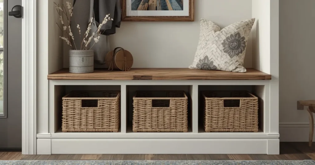 Built-In Bench with Storage