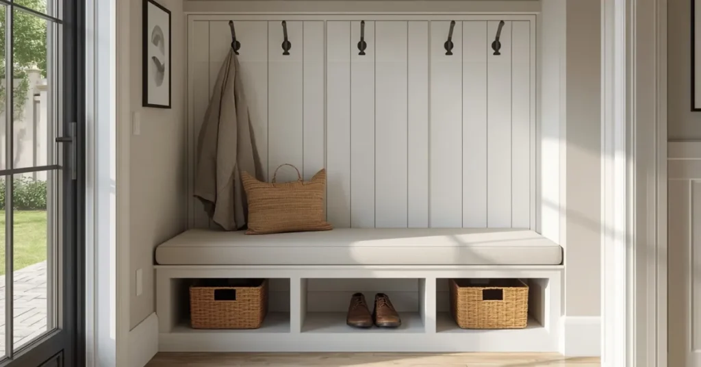 Built-In Bench With Storage