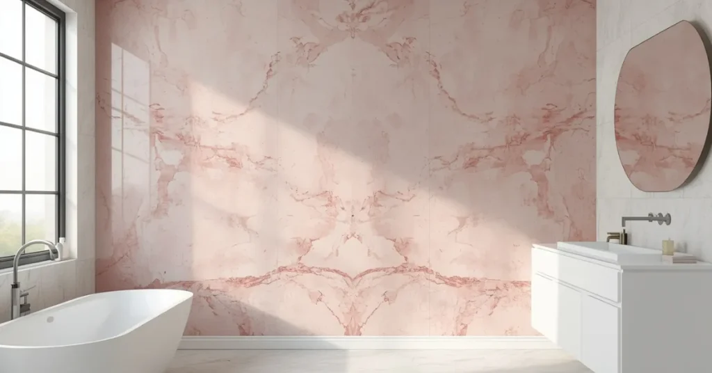 Classic Blush Marble Walls