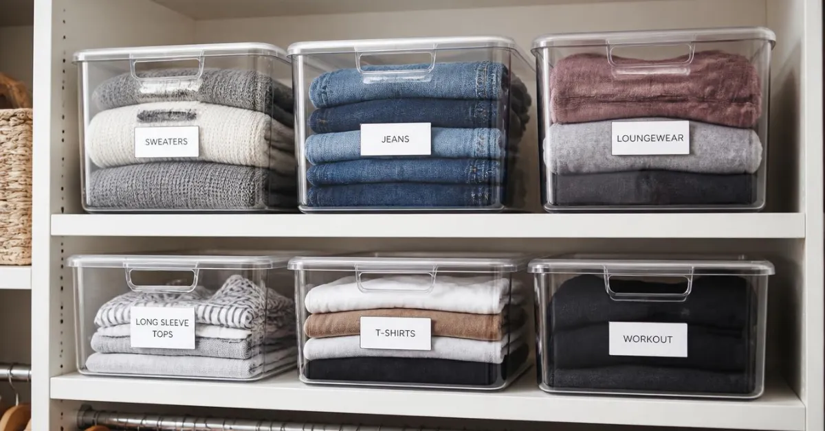 Clear Bin Labeling