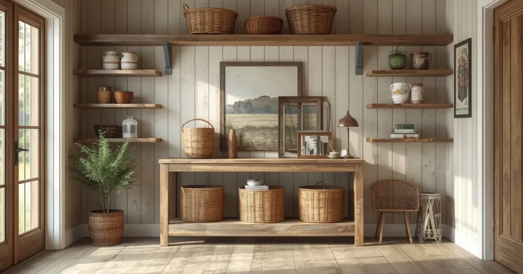 Create a Rustic Farmhouse Entryway