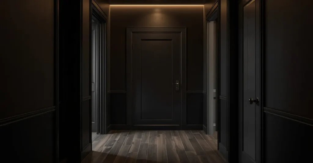 Design a Dramatic Black Entryway