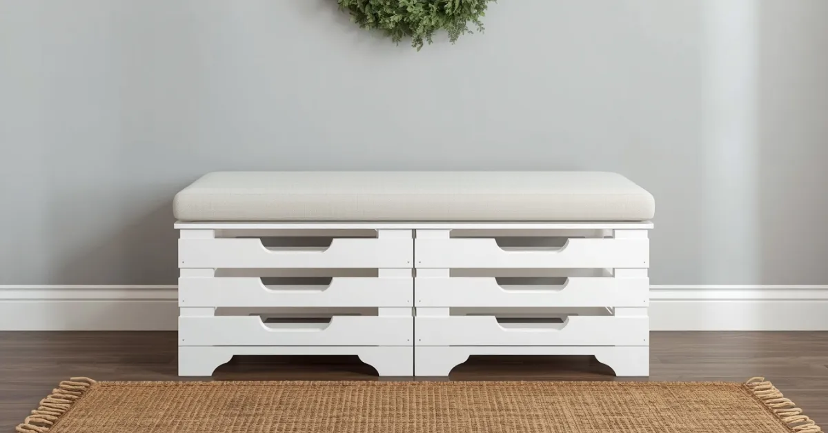 DIY Budget Bench from Old Crates
