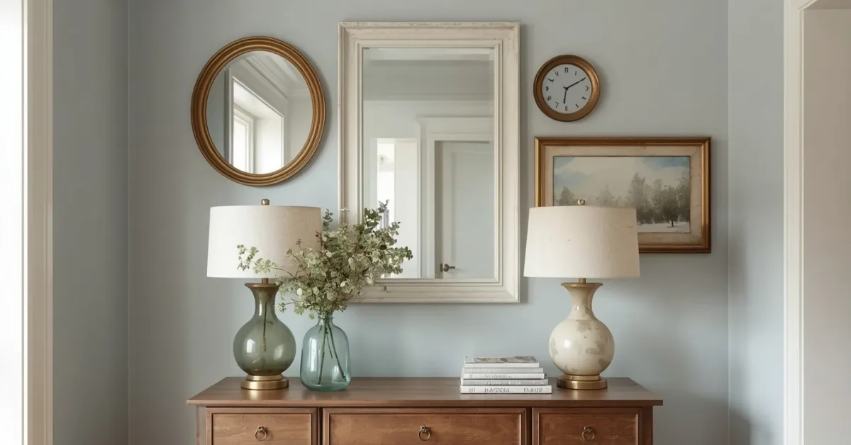 DIY Budget Mirror Wall