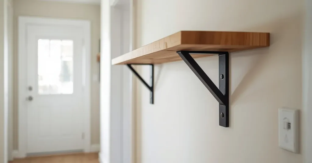 DIY Entryway Shelf on a Budget