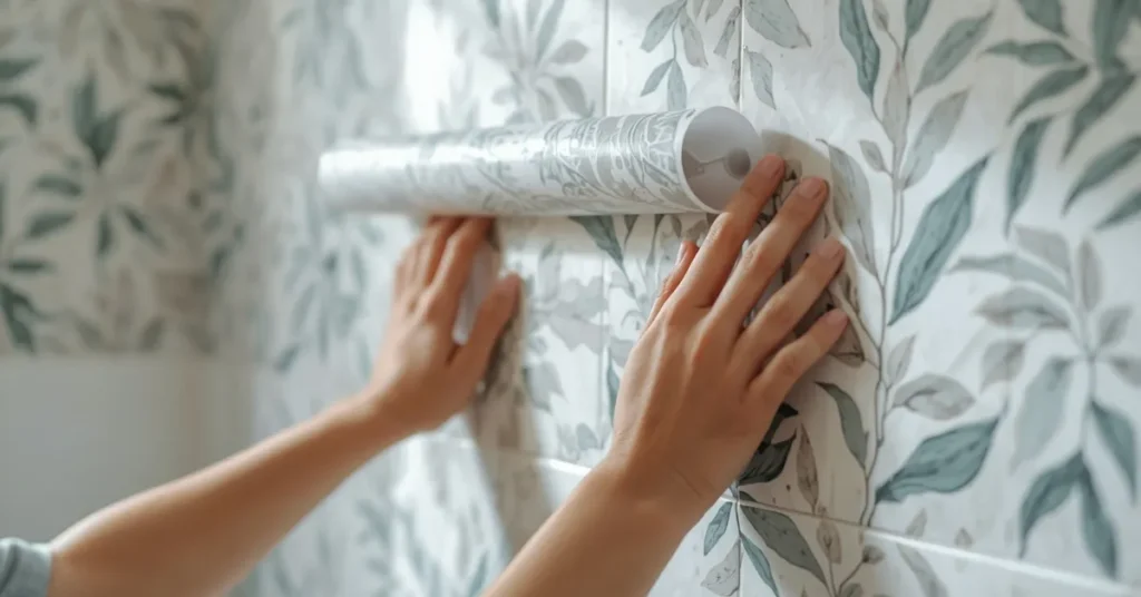 DIY Peel and Stick Wallpaper for Renters