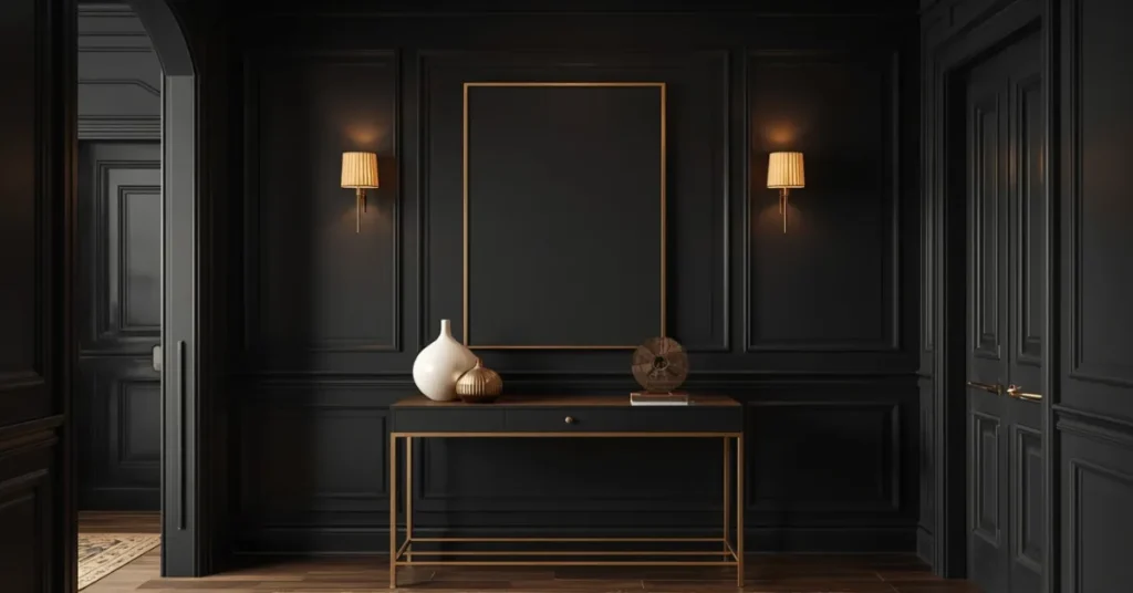 Dramatic Black Wall