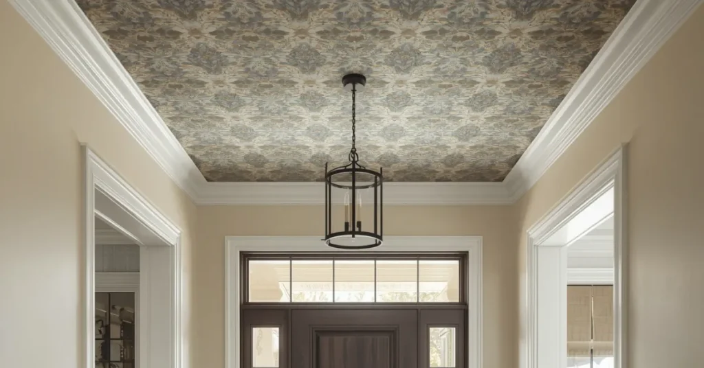 Dramatic Wallpaper Ceiling