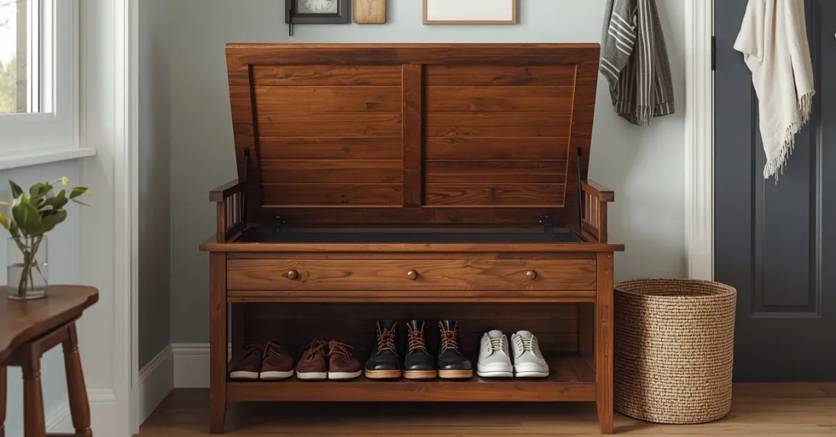 Entryway Bench With Storage