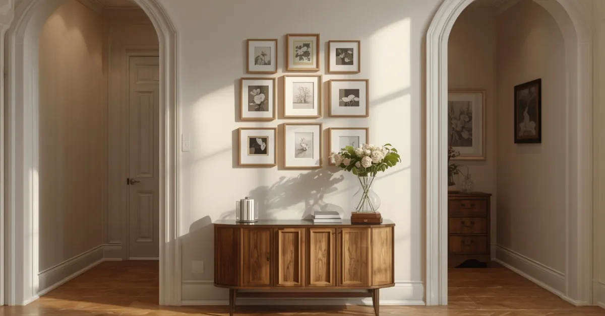 Gallery Wall Above the Entryway Table