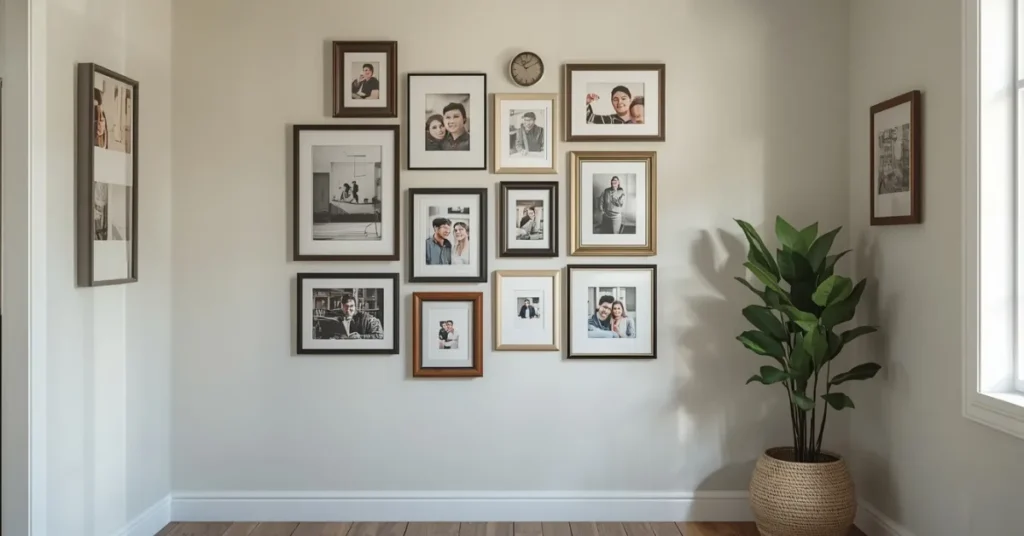 Gallery Wall of Family Photos