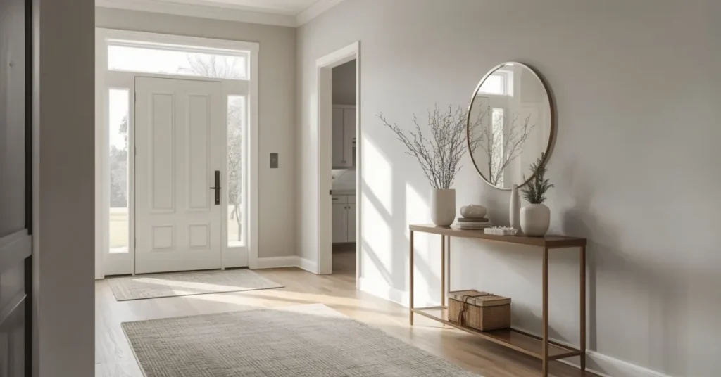 Go Dramatic with an Open-Plan Entry