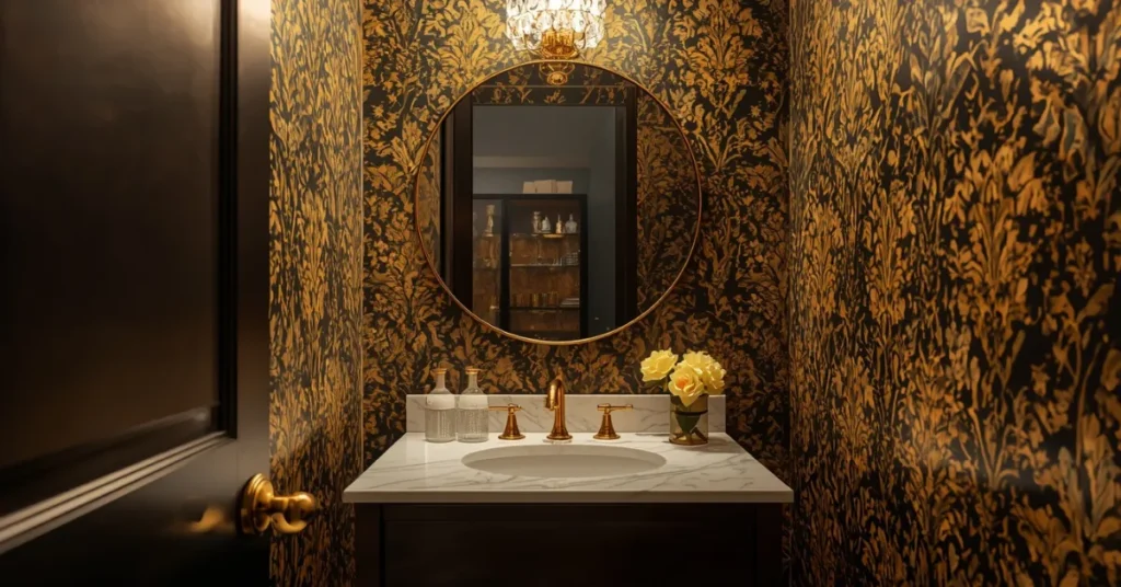 Half Bathroom That Looks Expensive