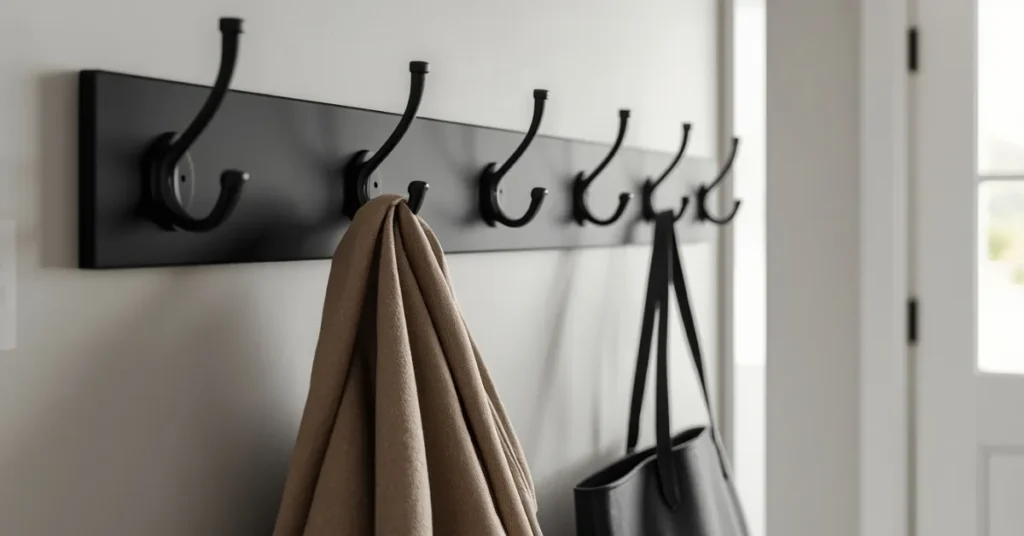 Hang a Row of Wall Hooks
