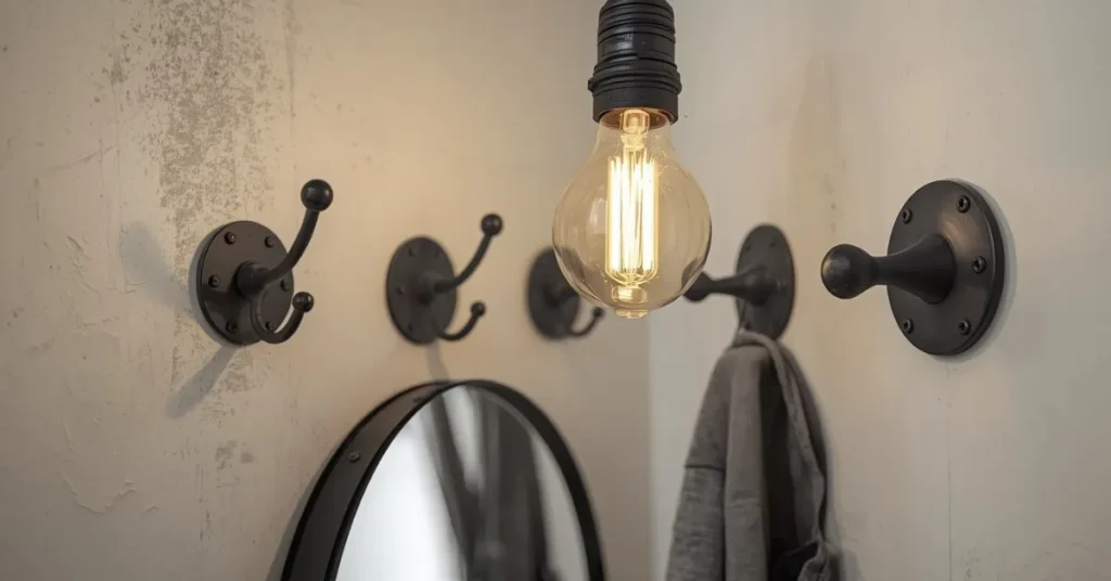 Industrial Entryway with Metal Accents