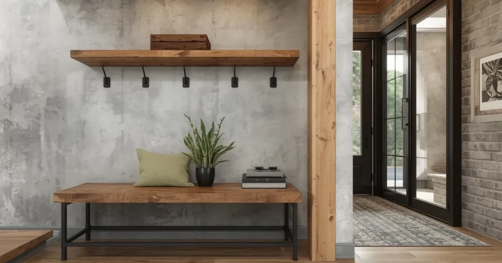 Industrial Split Level Entryway