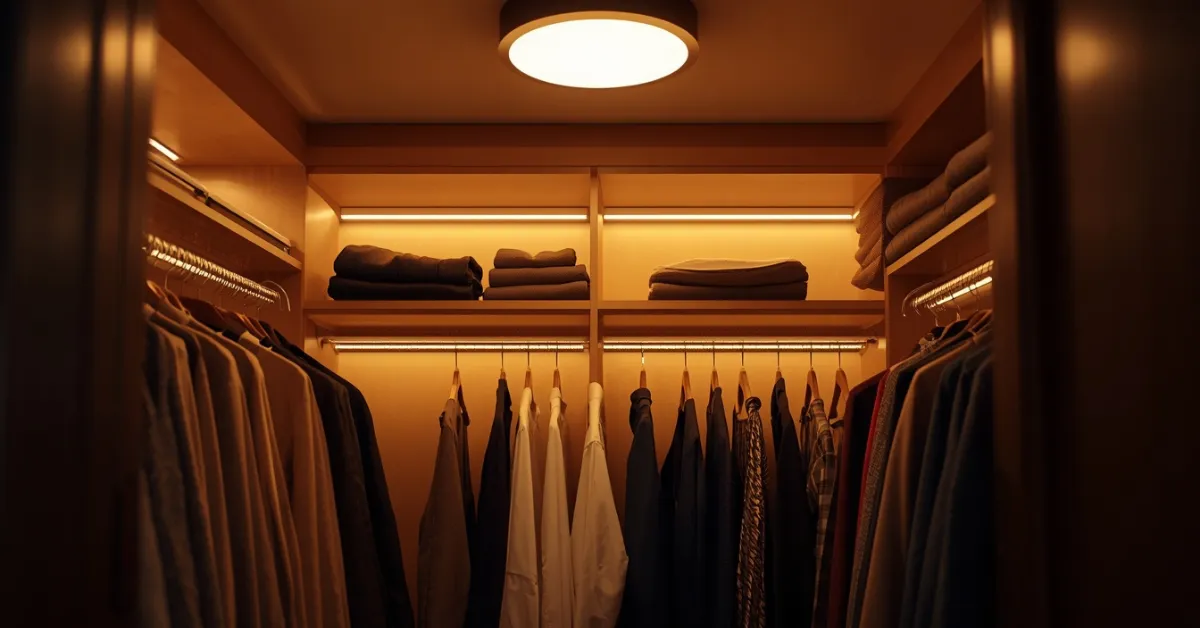 Layered Lighting for Closet Ambience