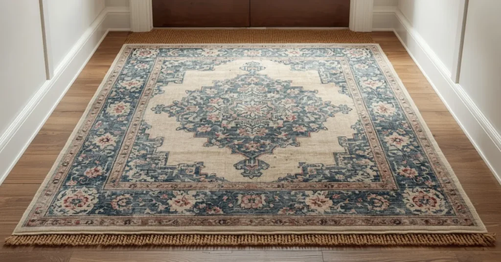 Layered Vintage Rug