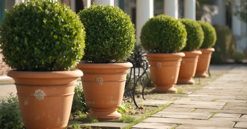 Line the Path with Potted Plants