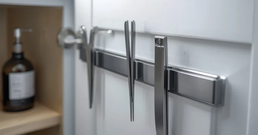 Magnetic Strips Inside Cabinet Doors