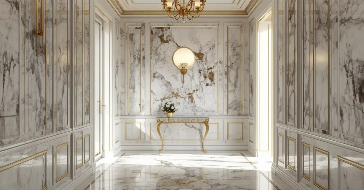 Marble-Look Pattern for a Luxe Entry