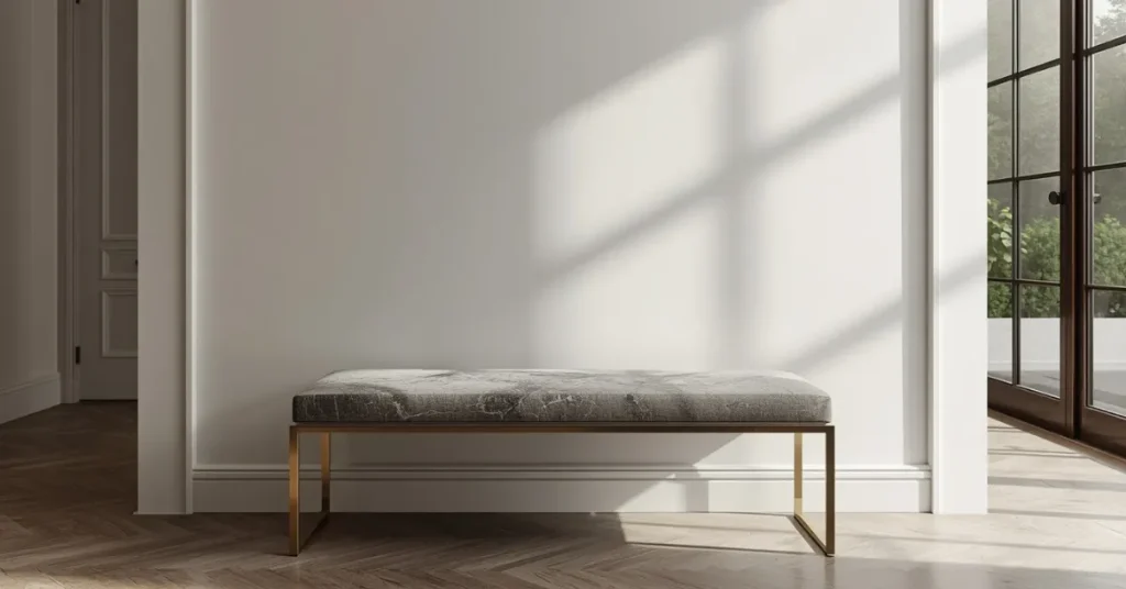 Marble-Top Splurge Bench