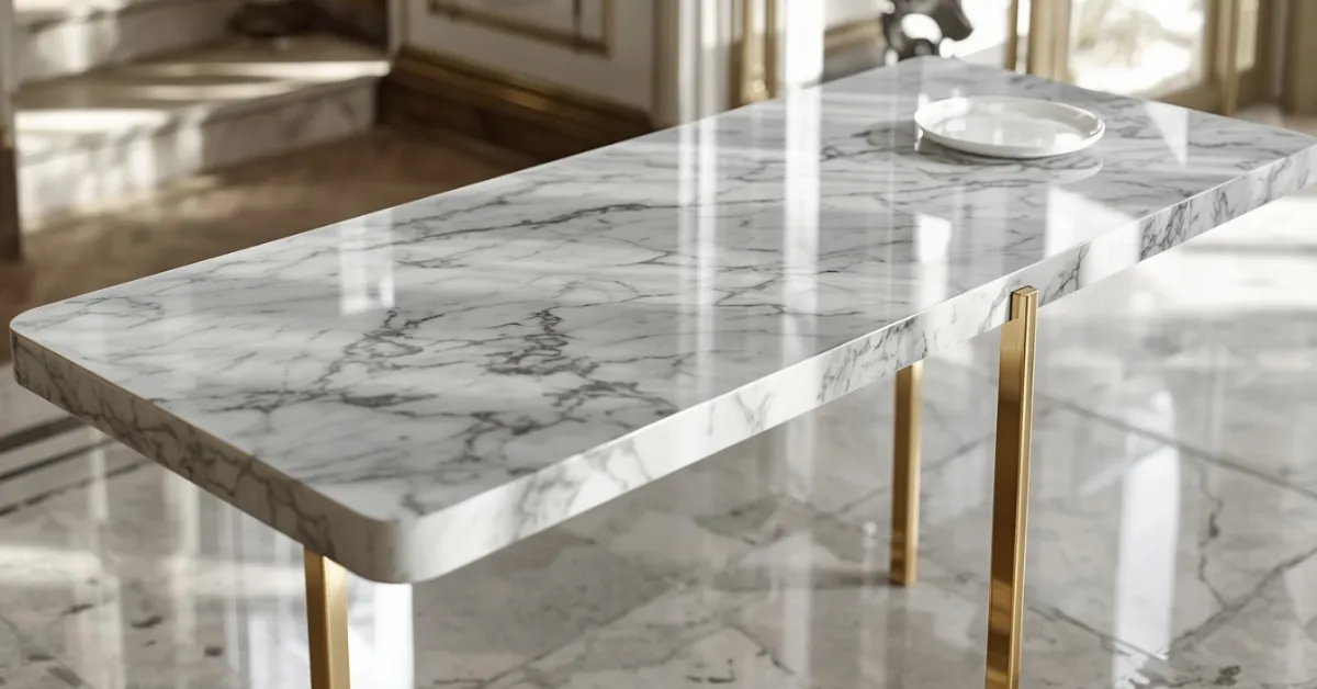 Marble-Top Table for a Touch of Luxury