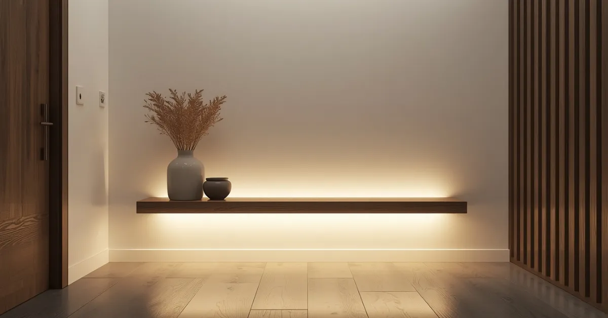 Minimalist Floating Bench