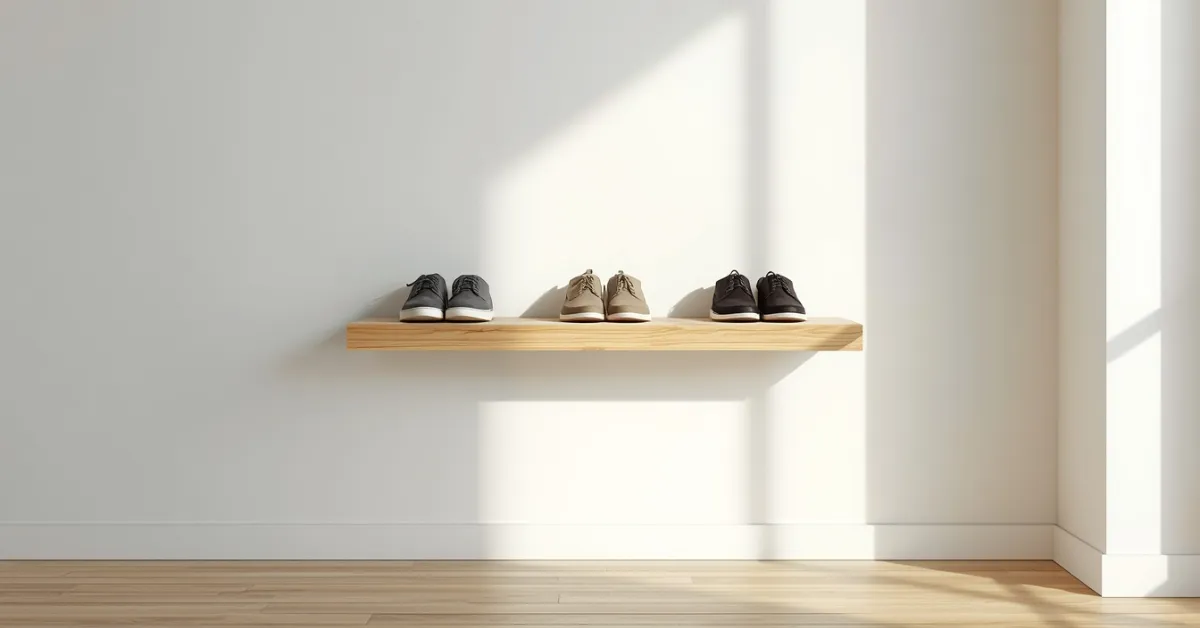 Minimalist Floating Shoe Ledge
