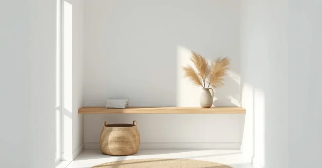 Minimalist White Entryway