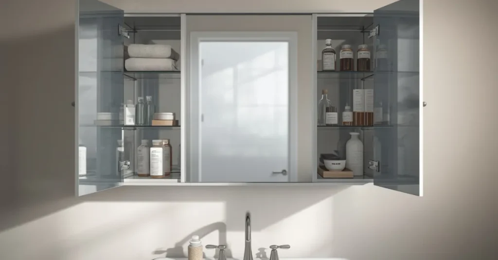 Mirror Cabinet With Hidden Storage