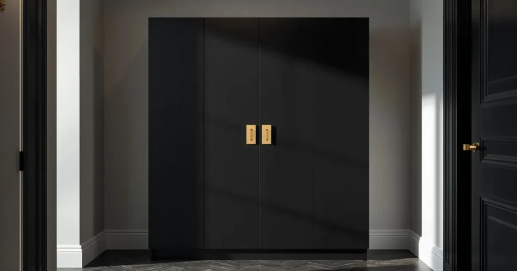Modern Black Shoe Cabinet for a Bold Look