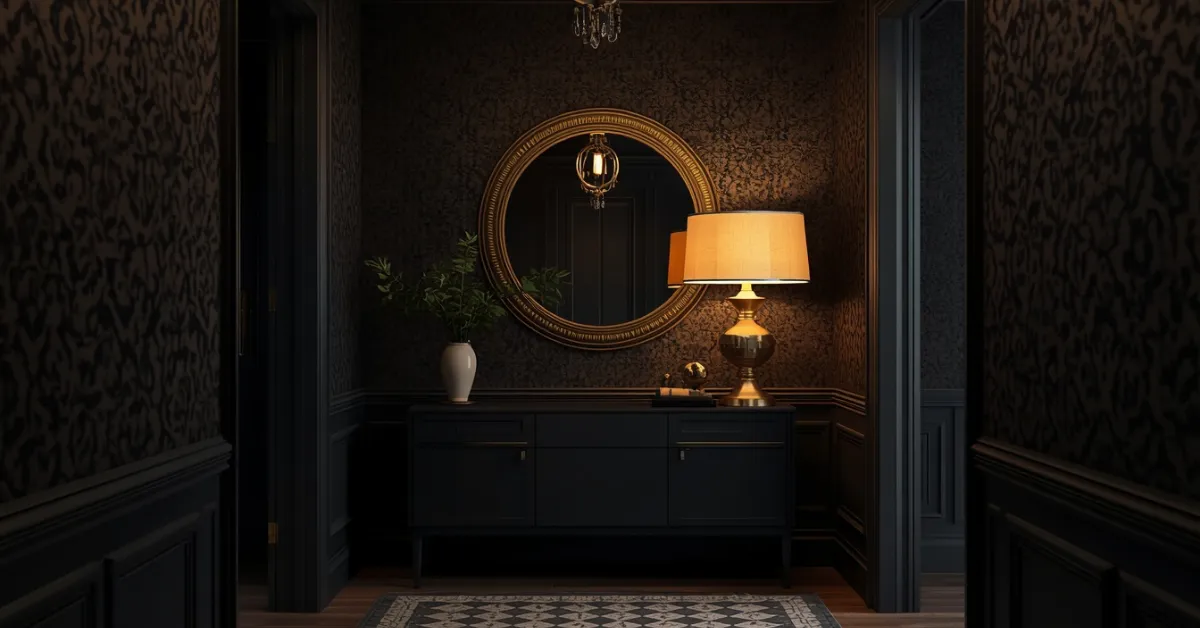 Moody Black Pattern for a Dramatic Statement