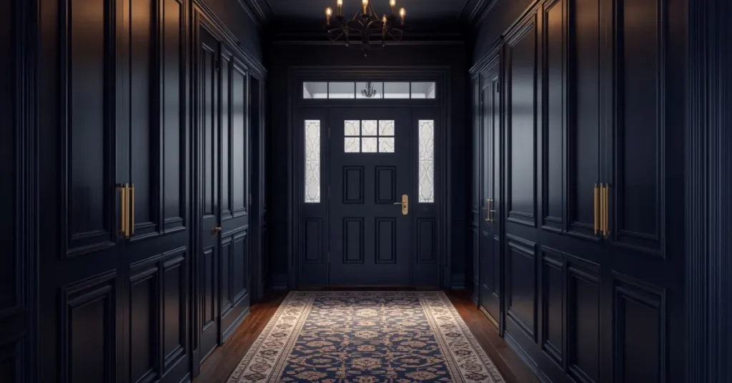 Moody Navy Walls