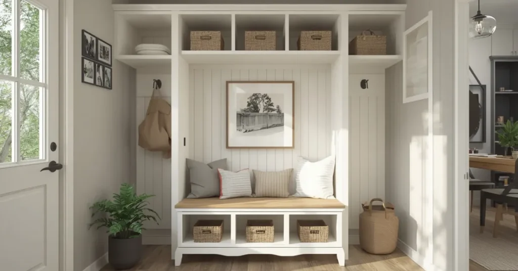 Mudroom-Style Cubbies for Families