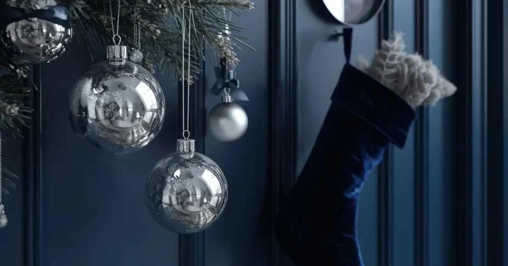 Navy and Silver Entryway