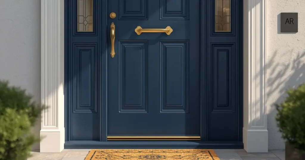 Navy Blue Front Door