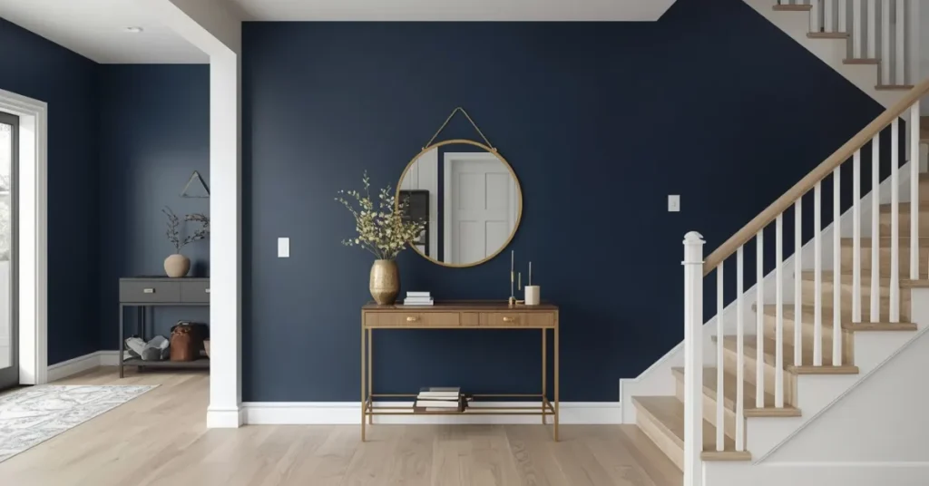 Navy Blue Split Level Entry